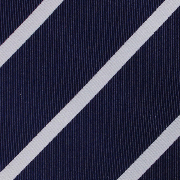 Navy Blue Pencil Stripe Tie & Pocket Square Set | Premium Men’s Formal Navy Tie | Classic Pencil Stripe Design