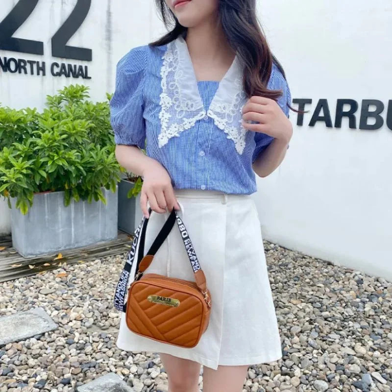 Brown  Leather Handbag for Girls & Women | Stylish Shoulder & Crossbody Bag | Daily Use & Gift