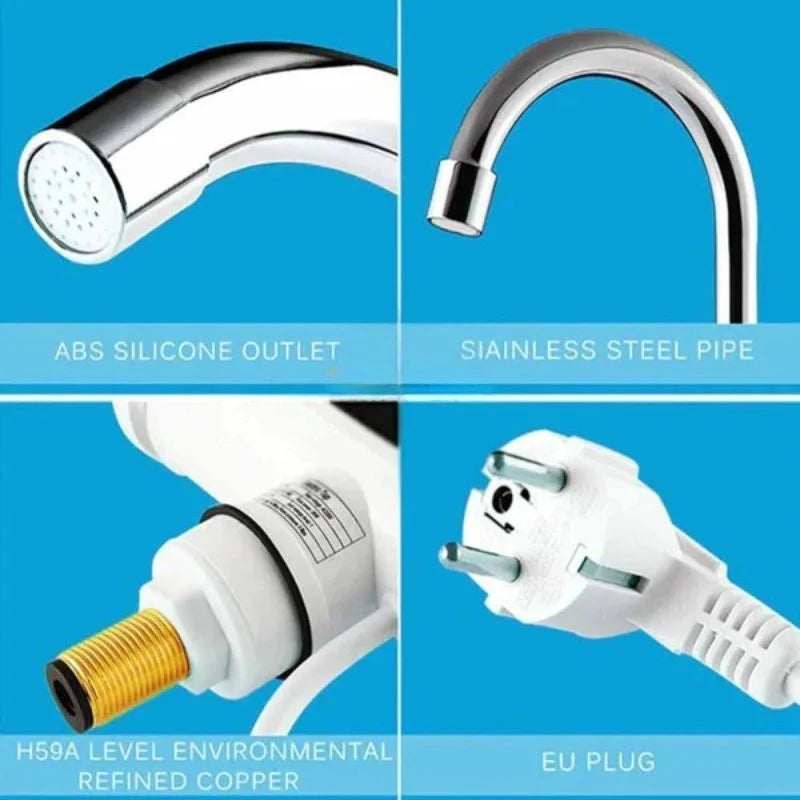 Electric Instant Heating  Faucet  | Digital Temperature Display | Kitchen & Bathroom Hot Water Tap