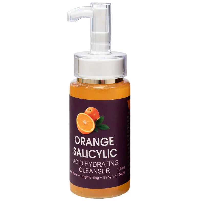 Orange Salicylic Acid Hydrating Cleanser | Gentle Exfoliation, Brightening & Baby-Soft Skin | 100ml